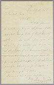 Letter of introduction for Colonel George Gale from Joshua Vansant (1803-1884) to President Franklin Pierce (1804-1869), February 12, 1854.