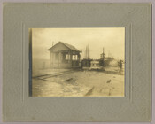 Pier on the Chesapeake Bay in Tolchester, Maryland, covered with debris following a storm. Tolchester was the site of the Tolchester Beach Amusement Park, which consisted of a bathing beach, amusement park, racetrack, and hotel, and was in operation from 1877 to 1962. The Kent County park was a popular vacation destination for Baltimoreans as…