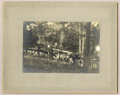 Approximately nine figures surveying a structure following a storm and flood in Tolchester, Maryland. Tolchester was the site of the Tolchester Beach Amusement Park, which consisted of a bathing beach, amusement park, racetrack, and hotel, and was in operation from 1877 to 1962. The Kent County park was a popular vacation destination for Baltimoreans as…