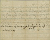 John Leeds Barroll to his wife, Elleonora Barroll, in response to hearing of their daughter's death. Their daughter, Elleonora Lennox Barroll, had died two months earlier. John Leeds Barroll was in the Confederate capitol of Richmond, Virginia after publishing a newspaper article that was found treasonous by federal authorities. The Barroll family was a prominent…