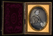 Daguerreotype portrait of Grishington Spicer Jones, Jr. (1832-1907), a Baltimore resident. He was the son of Grishington Spicer Jones (1802-1881) of Baltimore and Mary Ann Harvey (1806-1872).
