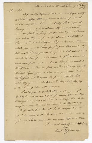 Letter from Tench Tilghman to James Tilghman — 1777-01-11