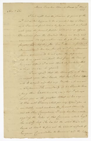Letter from Tench Tilghman to James Tilghman — 1777-03-29