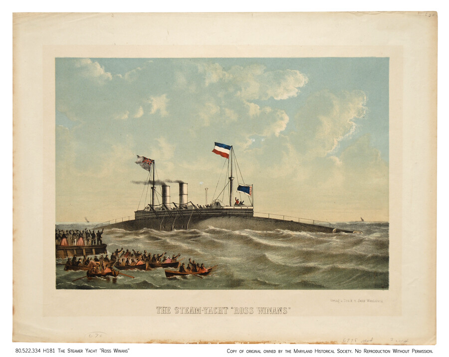 The steam-yacht ‘Ross Winans’