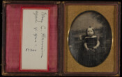 Daguerreotype portrait of Mary Caile Harrison (1850-) as a child, age four. She was the daughter of George Law Harrison (1816-1885) and Maria Jeanette Bathurst (1819-1850), of Baltimore, Maryland.