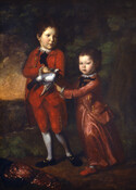 Oil on canvas painting of The Johnson Brothers, ca. 1774, by Charles Willson Peale. The older boy (left) is either George or Robert, Jr. They have not yet been positively identified. The younger boy (right) is John Johnson (1770-1824). Born in Annapolis, John studied law and was politically active his entire life. From 1796-1797, he…