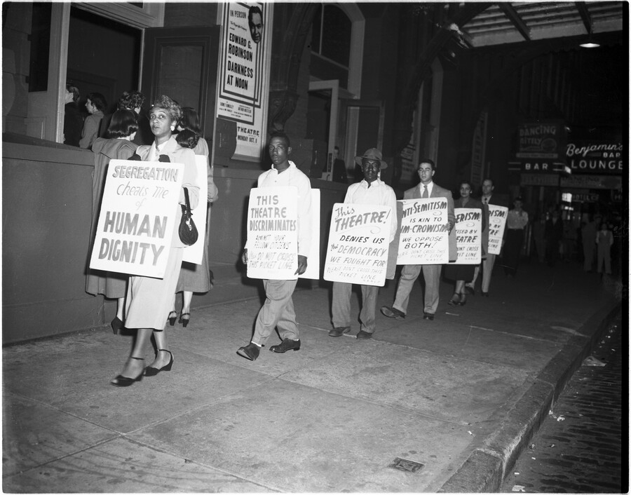 Protest outside Ford’s Theatre, Baltimore