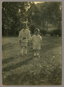 Portrait of two young boys, Robert and Gellert Spencer Alleman, nephews of the Baltimore, Maryland, photographer Emily Spencer Hayden. Verso transcription: Robert and Gellert Spencer Alleman